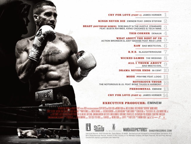 Southpaw Soundtrack Official Tracklisting | Shady Records